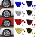 20 Pcs Car Tyre Wheel Hub Cover Protection Caps Wheel Nuts Covers Plugs for Alloy Wheels Hub Screw Protector Dust Proof Bolt Rim