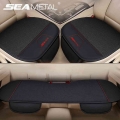 Flax Car Seat Cover Custom Made SEAMETAL Automobiles Seat Covers Set Universal Protector Seat Cushion Mat Auto Goods Accessories