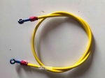 An3 Motorcycle Braided Oil Brake Hose With Straight 28degree Red Blue Aluminium Banjo Brake Crimp Fittings - Brake Lines - Offic