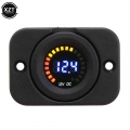 12v Car Voltage Monitor Voltmeter Waterproof Led Digital Display Volt Meter For Car Motorcycle Sedan Suv Truck Boat Marine Rv -