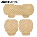 Car Seat Cover Plush Universal Automobile Seat Covers Cushion Front Rear Chair Protector Winter Seat Cover Pad Mats Accessories|