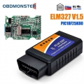 Elm327 V1.5 Bt Obd2 Scanner Pic18f25k80 Elm 327 Bluetooth Obdii Car Diagnostic Tool For Android/ios Pk Vgate Icar2 Code Reader -