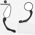 Rockbros Bicycle Mirror Hd Rearview Mirror Handlebar Adjustable Wide Range Back Sight Reflector Cycling Mirror Bike Accessories