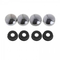 1 Set 8 Pcs ABS Chrome License Plate Frame Screw Nut Caps+Bolt Cover Set For Car Truck|Nuts & Bolts| - ebikpro.com