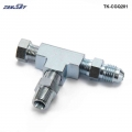 Adapter Fitting Tee 3 Way 1/8" NPT to 4AN & Plug Block Oil Feed Pressure Sensor TK CGQ201|npt 1|npt 1/8npt 1/4 - Office