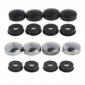 8 Pcs ABS Chrome License Plate Frame Screw Nut Caps+Bolt Cover Set For Car Truck|Nuts & Bolts| - ebikpro.com