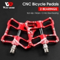 West Biking Ultralight Bicycle Pedal 3 Bearings Alloy Anti-slip Cycling Pedals Bmx Mtb Road Bike Sealed Bearing 9/16 "bike