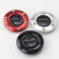 Car Styling Racing Steering Wheel Horn Button Speaker Control Cover + Aluminum Black/red/silver Edge