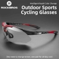 Rockbros Photochromic Sports Glasses Uv400 Women Men Sunglasses Sun Protection Outdoor For Cycling Fishing Motorcycle Driving -