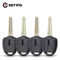 Keyyou Remote Car Key Shell Case For Mitsubishi Pajero Sport Outlander Grandis Asx Mit11/mit8 Uncut Blade 2/3 Buttons - Car Key