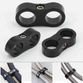 1Pcs Universal AN4 AN6 AN8 AN10 AN12 Billet Oil Fuel Water Hose Tube Seprator Divider Clamp aluminum line separator