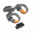 Portable Cycling Bike Bicycle Light Stand Extended Rotation Grip LED Flashlight Torch Clamp Clip Mount MTB Bike Lamp Support|Bic