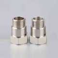 2pcs Universal M18x1.5 O2 Sensor Spacer Adapter Isolator Extender Lambda O2 Oxygen Sensor Steel And Chromed Extender Spacer - Ex