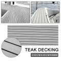 6MM Self Adhesive EVA Foam Teak Sheet Marine Boat Yacht Synthetic Decking Foam Floor Mat Flooring grey Black 240*45cm|Marine Har