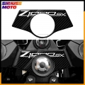 3D Carbon Fiber Triple Tree Yoke Cover Protector Tank Pad Case for Kawasaki Z1000SX 2011 2017|Decals & Stickers| - Officem