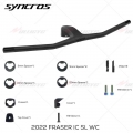 2022 Syncros Fraser Ic Sl Wc 740mm -20° Full Carbon Fibre Integrated Mtb Handlebar Black Matt - Bicycle Handlebar - Ebikpro