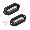 1 Pair 9-30v Car License Plate Light Universal Highlight Truck Light 6led Truck License Plate Light Waterproof Decorative Lights