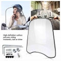 Universal Motorcycle Windshield Wind Deflector Windscreen Wind Cold Deflector Clear Transparent Windshield For Motorcycles|Winds