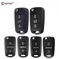 KEYYOU 3 Buttons Filp Foldong Car Remote Key Shell Case Cover For Hyundai I30 IX35 I30 I40 Solaris Accent Avante Elantra Verma|C