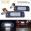 2pcs Car Led License Number Plate Light No Error For Mercedes Benz W163 W164 X164 W251 V251 Ml 280 320 420 Gl 350 500 550 Amg -