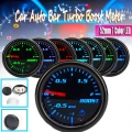 12v 2" Car Auto Bar Turbo Boost Meter 52mm 7 Color Led Smoke Face -1~2 Bar Vacuum Press Gauge Meter With Sensor And Holder