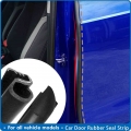 2Pcs Rubber Seal Strip Car Door Weatherstrip Car Door Edge Rubber Sealing For Car B Pillar Protection Sticker Front Auto Door| |