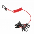 Boat Outboard Emergency Stop Kill Switch Key Set with Lanyard for Johnson, Evinrude, Yamaha Universal (Red)|Marine Hardware| -