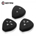 KEYYOU Silicone Car Key Case Cover For Toyota Auris HiLux Corolla Fortuner Prado Verso Camry Yaris Vitz Vios Ractis 2/3/4 Button