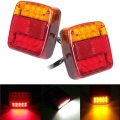 2PCS Fire Trailer LED Waterproof LED Trailer Lights Trailer Lantern Rear Lights 12v Truck Rear Headlights|Truck Light System|