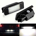 2pcs LED license plate light For Peugeot 106 1007 207 307 3008 406 407 607 For citroen C2 C3 C4 C5 C6 C8 DS3 License Number lamp