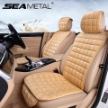 Universal Front Rear Car Seat Cover Velvet Fabric Cushion Non Slide Seat Protector Mat Pad Keep Warm in Winter For Car Truck Suv