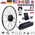 Bafang 36v 250w Ebike Motor Wheel Electric Bike Conversion Kit 20/26/27.5/700c Inch Rear Hub Engine With 22.5ah Bicycle Battery