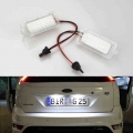 2PCS Car Canbus LED License Number Plate Light 12V White For Ford Focus 5D Fiesta Mondeo MK4 C Max MK2 S Max Kuga Galaxy 6000k|S