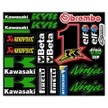 Moto Motorcycle Kawasaki Stickers Decals For Kawasaki Z900 Z1000 Z650 Z750 Ninja 300 650 Z400 Zx6R Zx9R Zx10R Z400 Set| | - Of