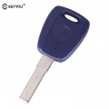 Keyyou For Fiat Key Shell Sip22 Blue Blank Shell For Fiat 500 Ducato Transponder Key Uncut Blade - Car Key - ebikpro.com