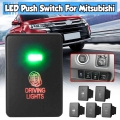 12v Car Light Push Button Fog Driving Spot Rear Light Led Light Bar Switch For Mitsubishi Mirage La Outlander Zk Pajero Sport Qe