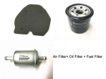 Oil Filter + Air Filter + Fuel Filter / Filter Kit For Benelli 302s Bn302 Tnt300 Stels 300 / Bn Tnt 300 302 302r 302s - Oil Filt