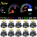 10pcs T3 T4.2 T4.7 T5 T6.5 T10 W5w B8.5d B8.4d B8.3d Led Bulbs Car Instrument Panel Lamp Auto Dashboard Warming Indicator Light