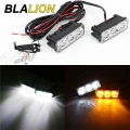 Super Bright Car Daytime Running Light LED DRL Fog Light 12V Turn Signal Lamp 3 LED 180 degree adjustable 6000K Car styling Bulb