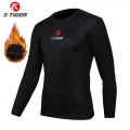 X TIGER Winter Cycling Base Layer Long Sleeve Warm Bike Underwear Fleece Sports Bike Shirt Keep Warm Racing Bicycle Shirt|Cyclin