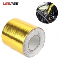 LEEPEE 5cm*5m Insulation Self adhesive Tape High Temperature Resistance Gold Car Accessories Intake Tube Aluminum Foil Tape|Air