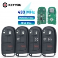 Keyyou Replacement 5 Buttons Smart Remote Key M3n40821302 Fob 433mhz For Jeep Grand Cherokee 2013 2014 2015 2016 2017 2018 - Car