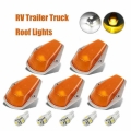 Fuleem 5PCS Smoked Amber LED Cab Roof Top Marker Running Light For Truck SUV Pickup Waterproof|Truck Light System| - Officemat