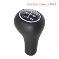 Car Gear Shift Knob for Ford Focus MK1 1998 1999 2000 2001 2002 2003 2004 2005 Leather Manual 5 6 Speed Gearstick Accessories|Ge