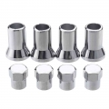 Automobiles 4pcs/set Tr413 Chrome Car Truck Tire Wheel Tyre Valve Stem Hex Caps Case W/ Sleeve Cover Left Right Front Rear - Val