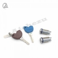 ACZ OEM Lock Cylinder With Keys w/Immobilizer Chip Set for Piaggio Vespa 573430 ET4 LX LXV|Motorbike Ingition| - Ebikpro.