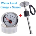 Water Level Gauge With Water Level Sensor 52mm Water Level Meter With Red Backlight 100-500mm 0-190 Ohm Sensor - Fuel Gauges - O