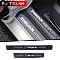 4pcs Cloth Fiber Car Threshold Protect Car Sticker Car Accessories Interior Decoration For Tiguan - Interior Mouldings - Officem