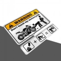 3d Warning Sticker Don't Touch My Motorcycle Tank Sex Decal Case For Universal Kawasaki Yamaha Honda Suzuki Ducati Bmw Tank