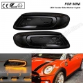 2x Dynamic Led Fender Marker Light Side Marker Lamp Light Amber Light Smoke Lens For Mini Cooper F55 F56 F57 - Signal Lamp - Off